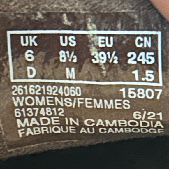 Clark’s Emily dark burgundy leather suede block heel loafers women’s size 8.5M - Picture 5 of 16